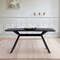 Armen Living Margot Dark Gray Rectangular Dining Table with Black Finish LCMNDICH - alternate 5